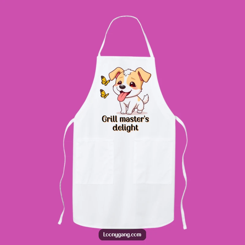 Funny Dog Butterfly Apron - Hilarious Kitchen Wear for Dog Lovers