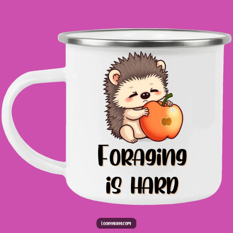 Funny Hedgehog Camping Mug: Bewildered Cub Outdoor Adventures And Funny Gift