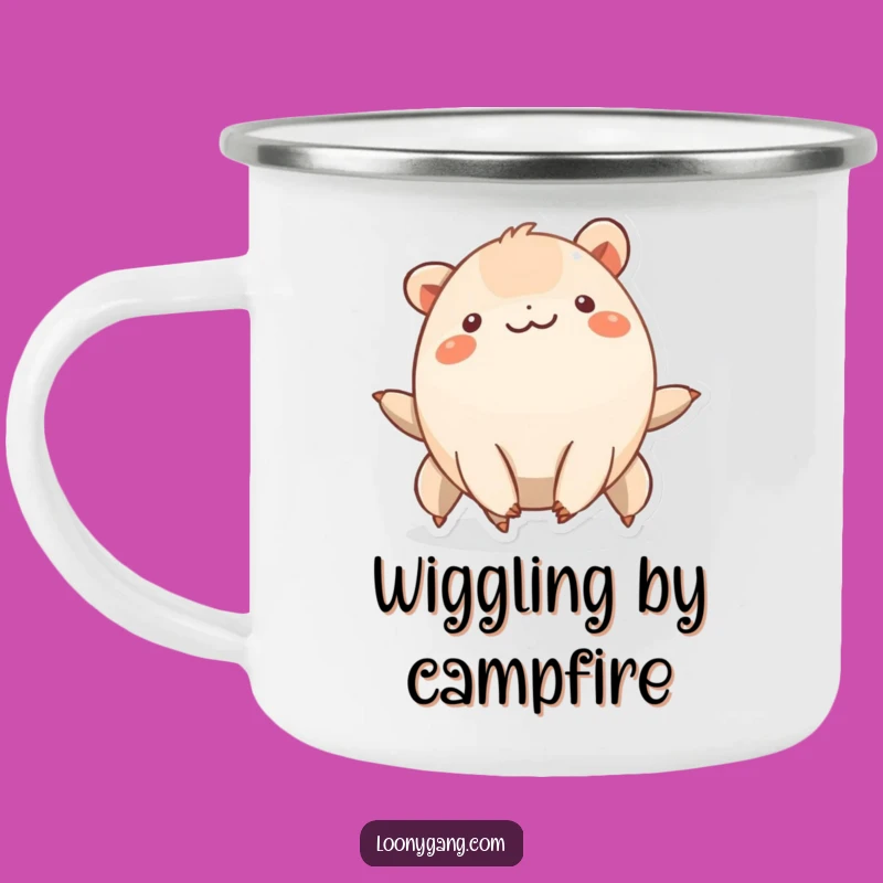 Funny Wiggling Creature Camping Mug - Groove Up Your Outdoor Adventures