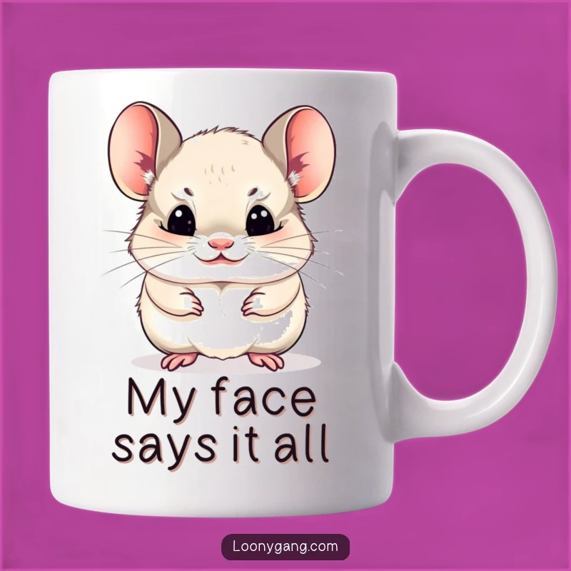 Funny Chinchilla Cub Mug: Funny Face, Adorable Pet Owner Gift