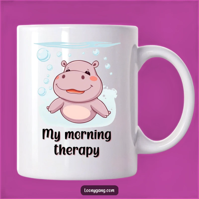 Funny Giggling Hippo Underwater Bubble Mug: A Hilarious Gift for Water Lovers