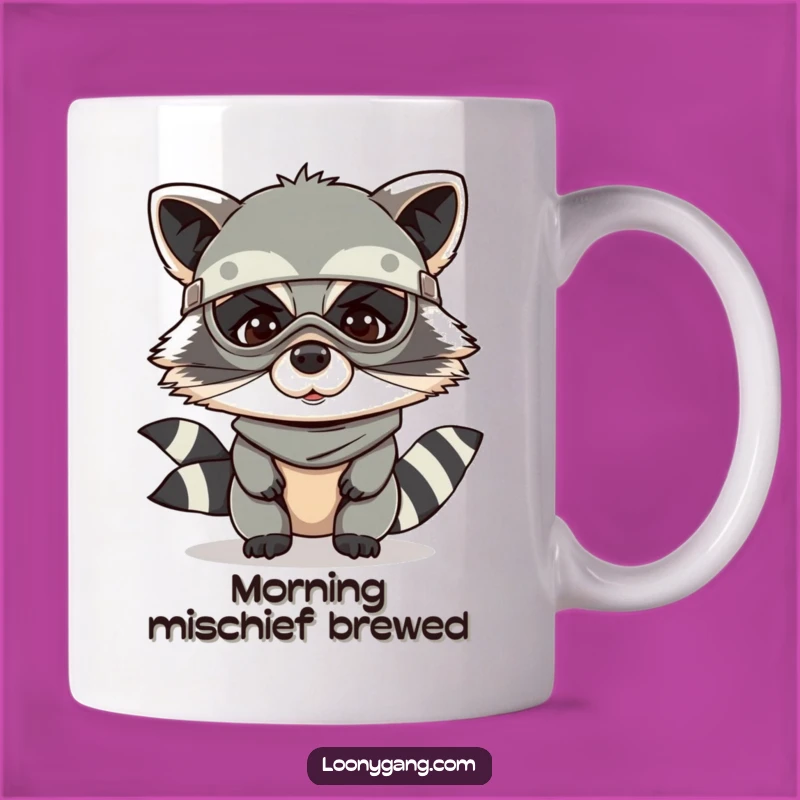 Funny Raccoon Bandit Mug: Hilarious Gift for Mischievous Rascals