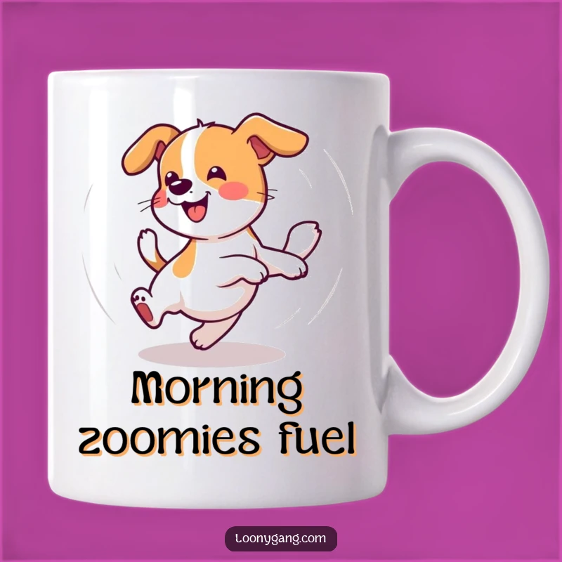 Funny Wobbly Dog Mug: Dizzy Tail Chaser Gift for Dog Lovers
