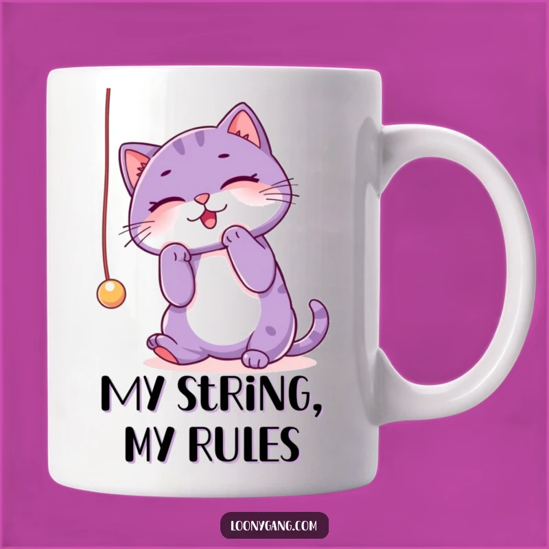 Funny Purple Cat Mug: Playful Feline Fun, The Perfect Hilarious Gift