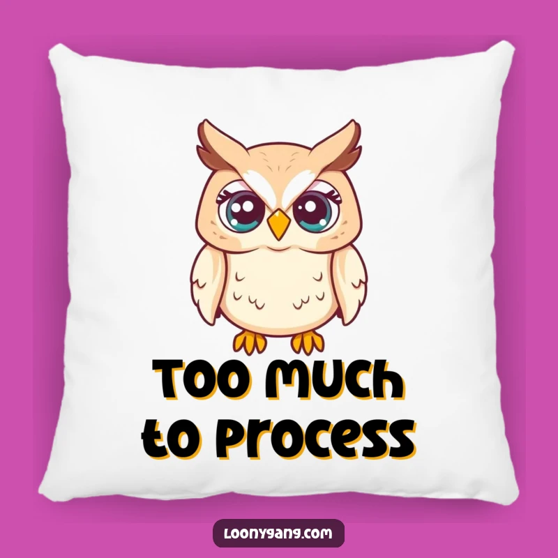 Funny Owl Eyes Pillow: Cozy Surprise Cushion, Adorable Funny Gift for Comfort