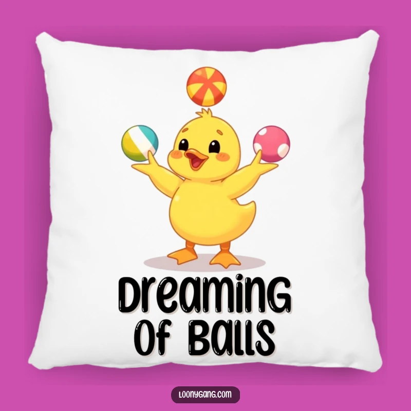 Funny Yellow Duckling Pillow: Juggling Comfort, Cozy Accent Gift