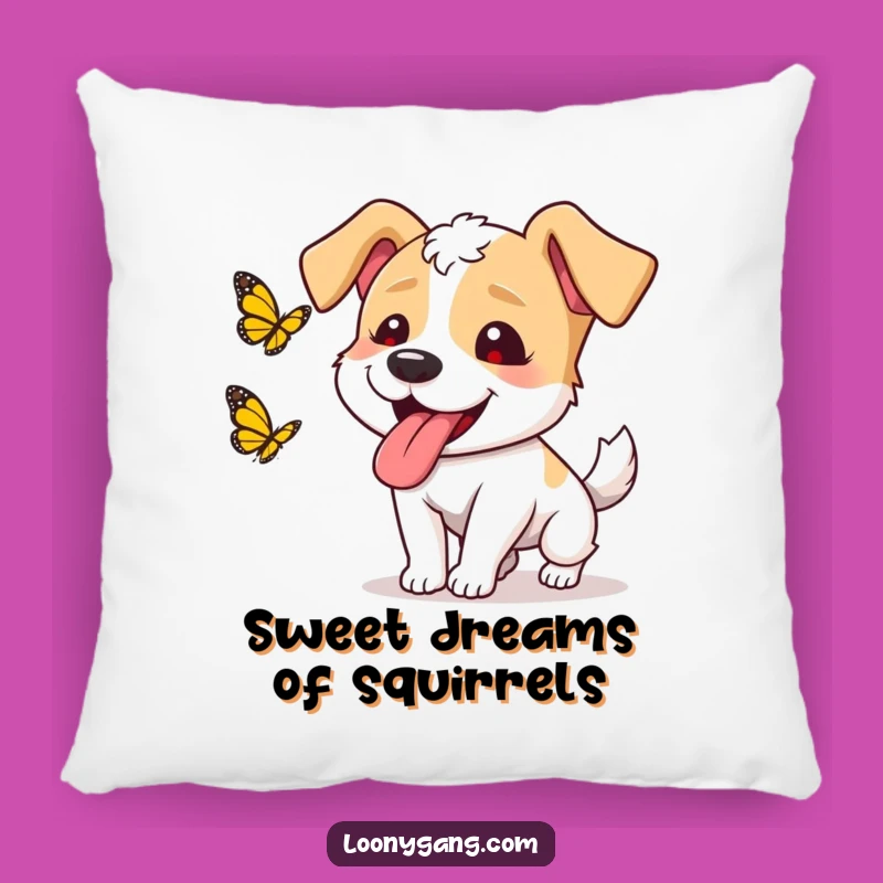 Funny Dog Butterfly Pillow - Comfy and Hilarious Accent for Dog Fans