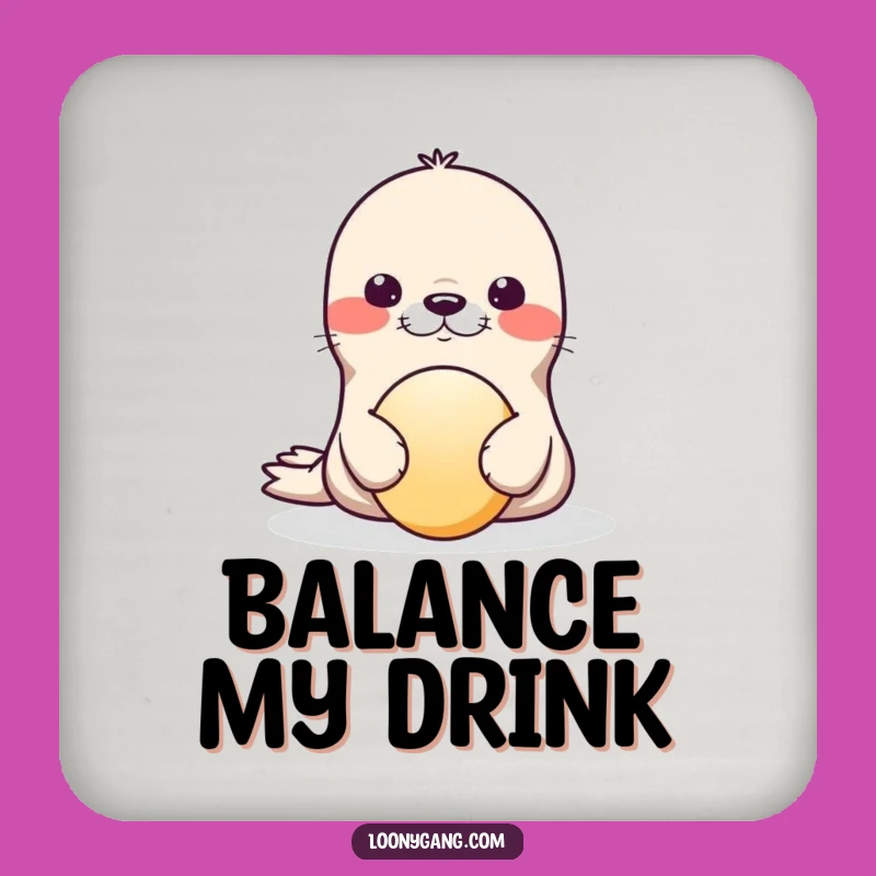 Funny Seal Wobble Coaster: Protect Surfaces with a Hilarious Balancing Act