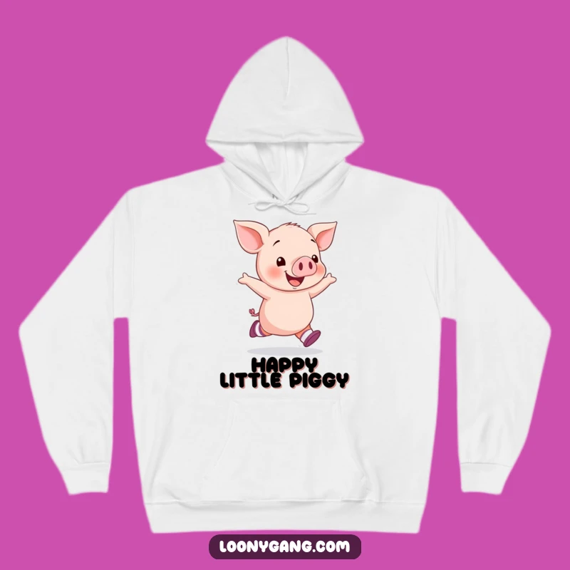 Cozy Funny Piglet Socks Hoodie - Warm and Hilarious for Happy People