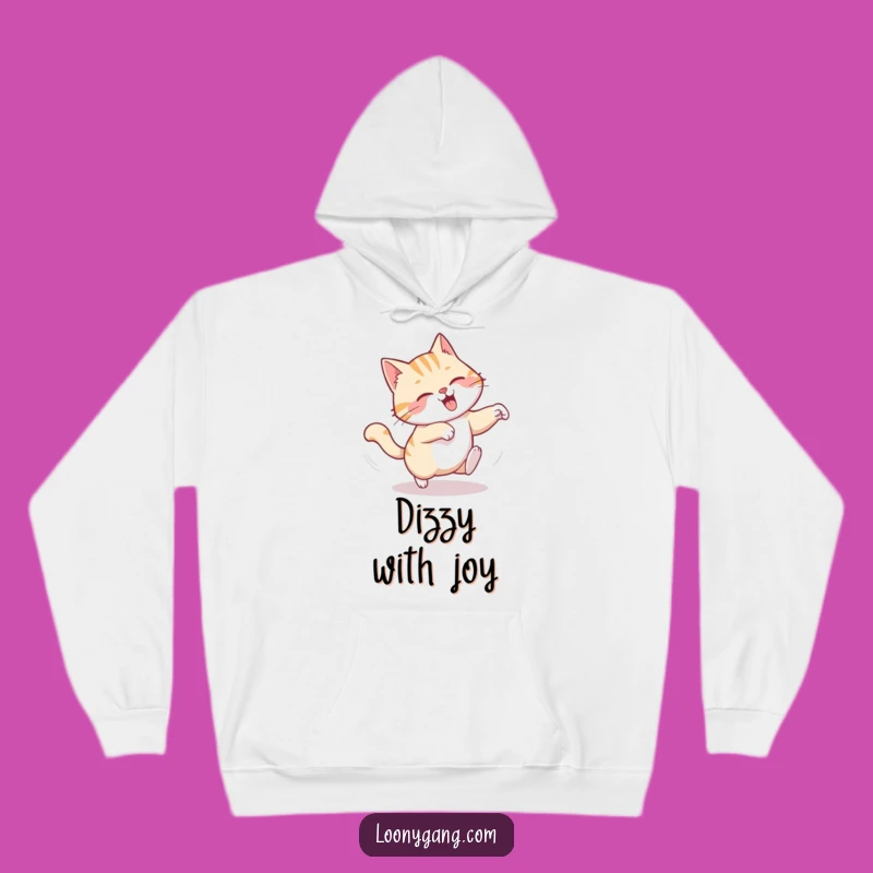 Funny Cat Tail Hoodie - Cozy Dizzy Spin Sweatshirt, Warm Gift