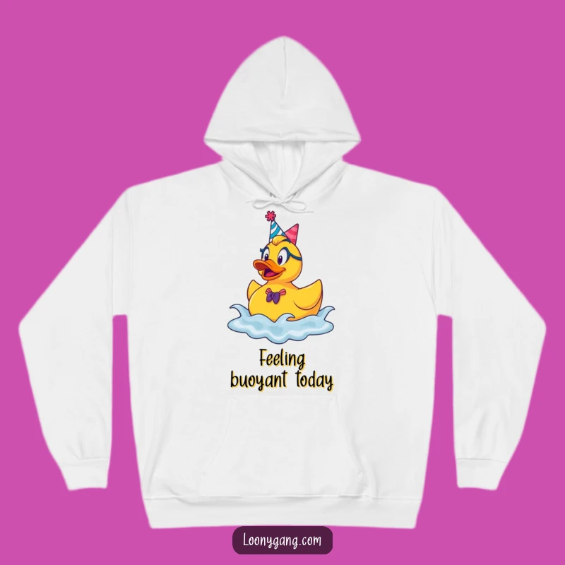 Funny Rubber Ducky Party Hoodie: Cozy Up with Festive Humor and Playful Vibes