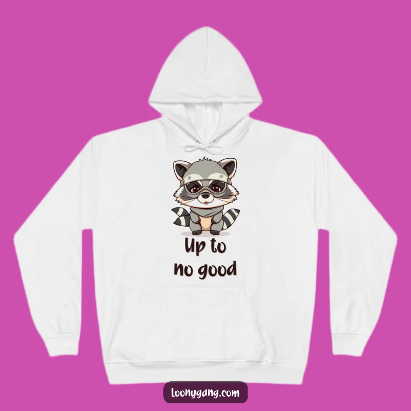Funny Raccoon Bandit Hoodie: Cozy Up with Mischievous Charm
