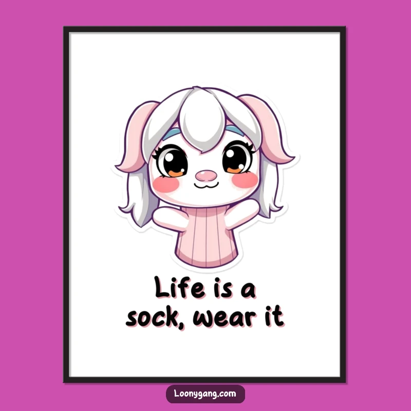 Free Printable Wall Art: Derpy Puppet - Quirky Room Decor Download