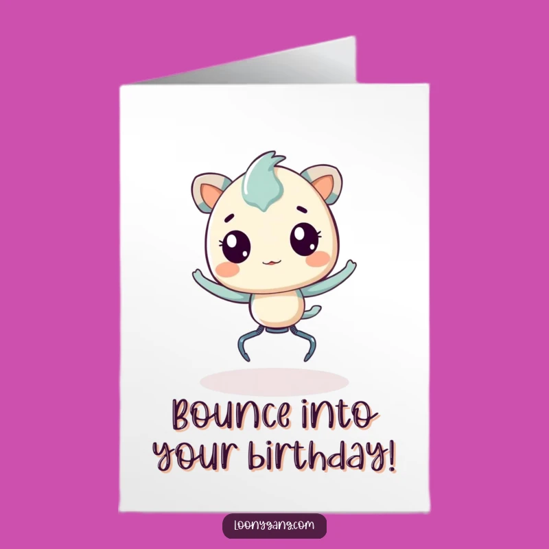 Free Printable Birthday Card: Bouncing Creature Fun for a Hilarious DIY Gift