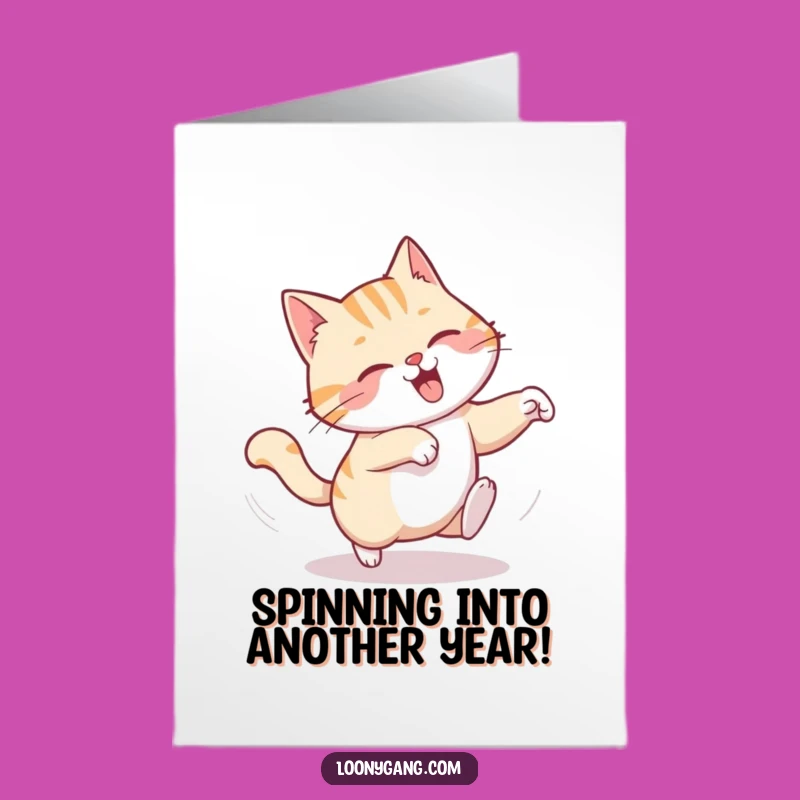 Free Printable Dizzy Cat Birthday Card: Funny Downloadable Fun for Cat Lovers