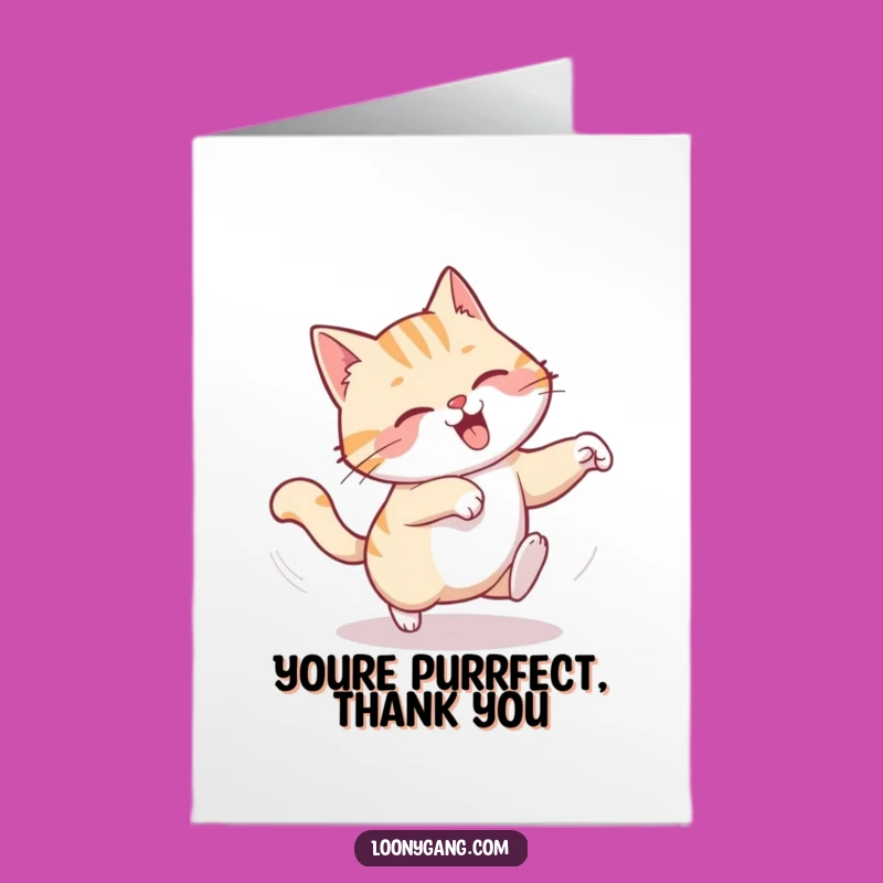 Free Printable Dizzy Cat Thank You Card: Funny Downloadable Gratitude with a Twist