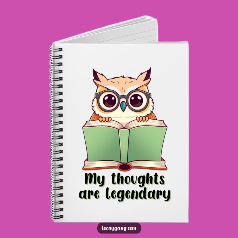 Funny Owl Journal: Lined Notebook with Spectacled Bird, Perfect for Notes and Ideas