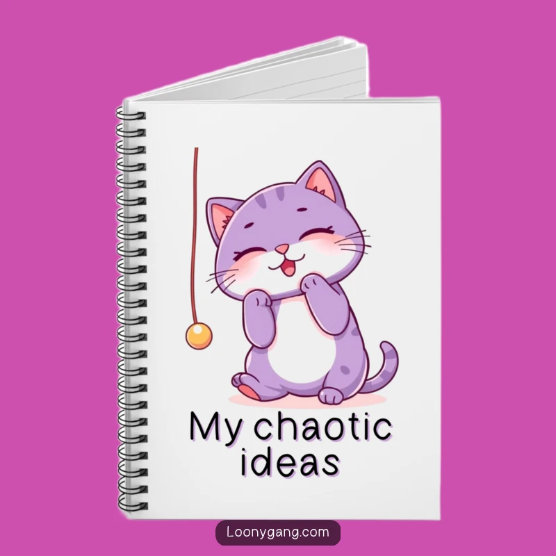 Funny Purple Cat Notebook: Playful Ideas, Hilarious Journal Gift