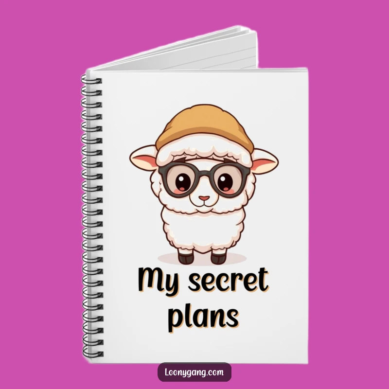 Funny Sheep Disguise Notebook: Jot Down Secrets, Creative Funny Gift