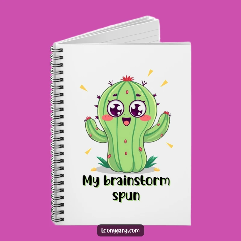 Funny Spinning Cactus Googly Eyes Notebook: Jot Down Ideas with Humor