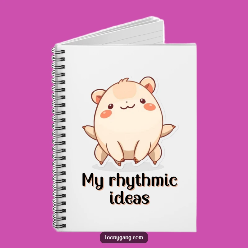 Funny Wiggling Creature Notebook - Journal Your Rhythmic Thoughts