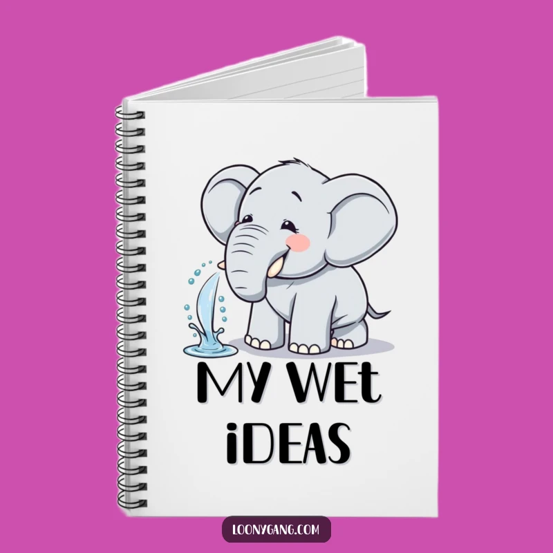 Funny Elephant Notebook: Jot Down Giggles with This Water Spritz Journal