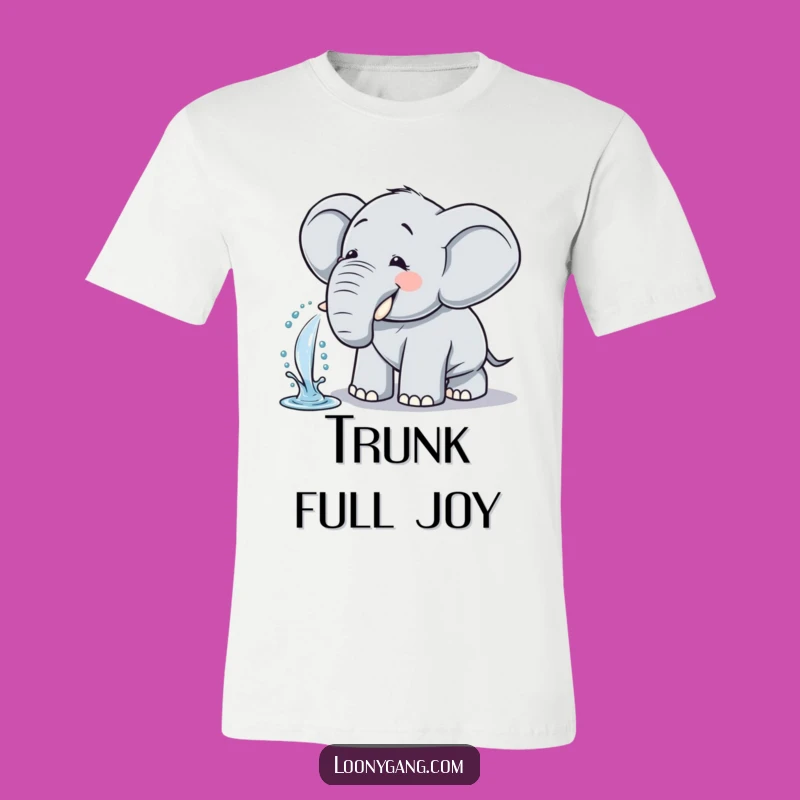 Funny Elephant T-Shirt: Giggling Spritz - Comical Animal Humor Tee