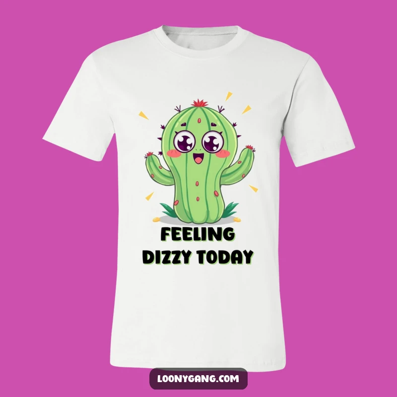 Funny Googly Eyes Spinning Cactus T-Shirt: Comedic Desert Vibes Tee