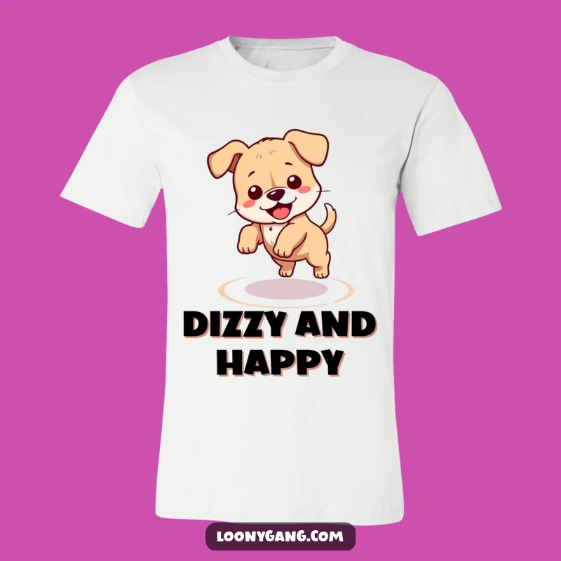 Funny Puppy T-Shirt: Clumsy Dog Chasing Tail, Dizzy & Hilarious Pet Apparel Gift