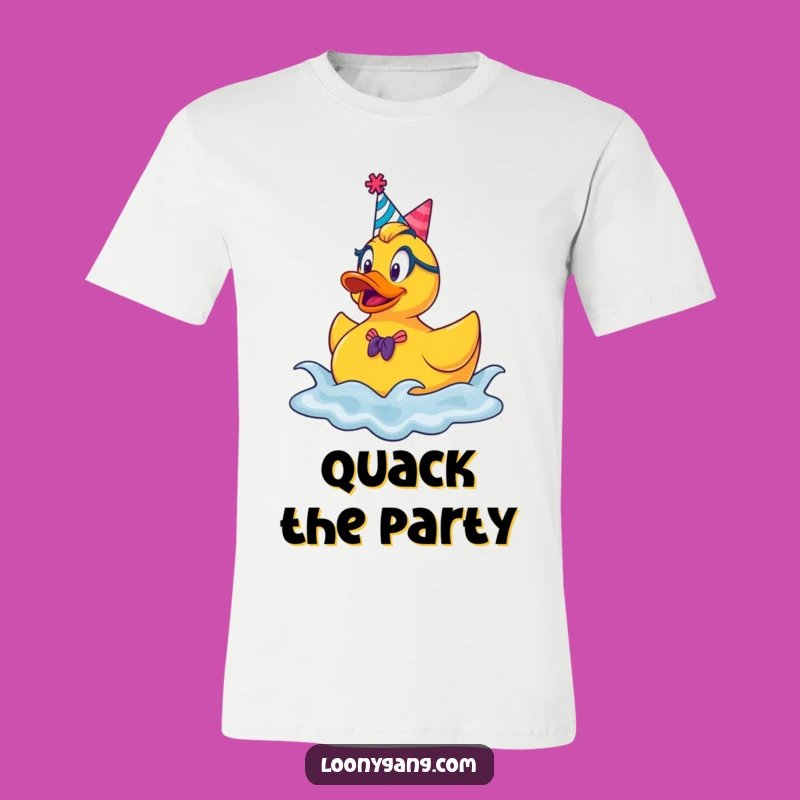Funny Rubber Ducky Party T-Shirt: Wear Your Fun with this Hilarious and Festive Tee