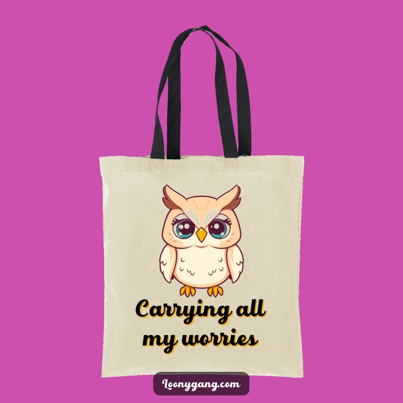 Funny Owl Eyes Tote Bag: Carry Your Surprise, Practical Funny Gift for Shoppers