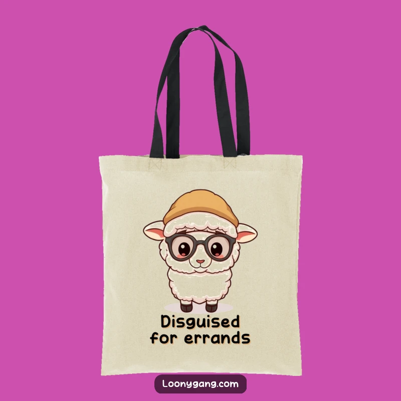 Funny Sheep Disguise Tote Bag: Carry Your Laughs, Chic Funny Gift