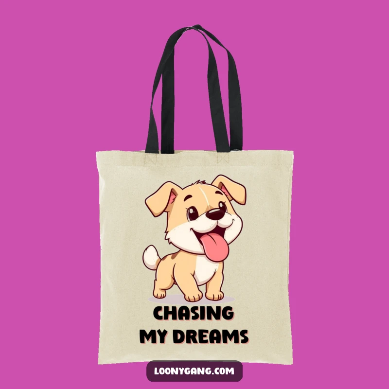 Funny Dog Chasing Tail Tote Bag: Hilarious Carry-All for Pups Lovers