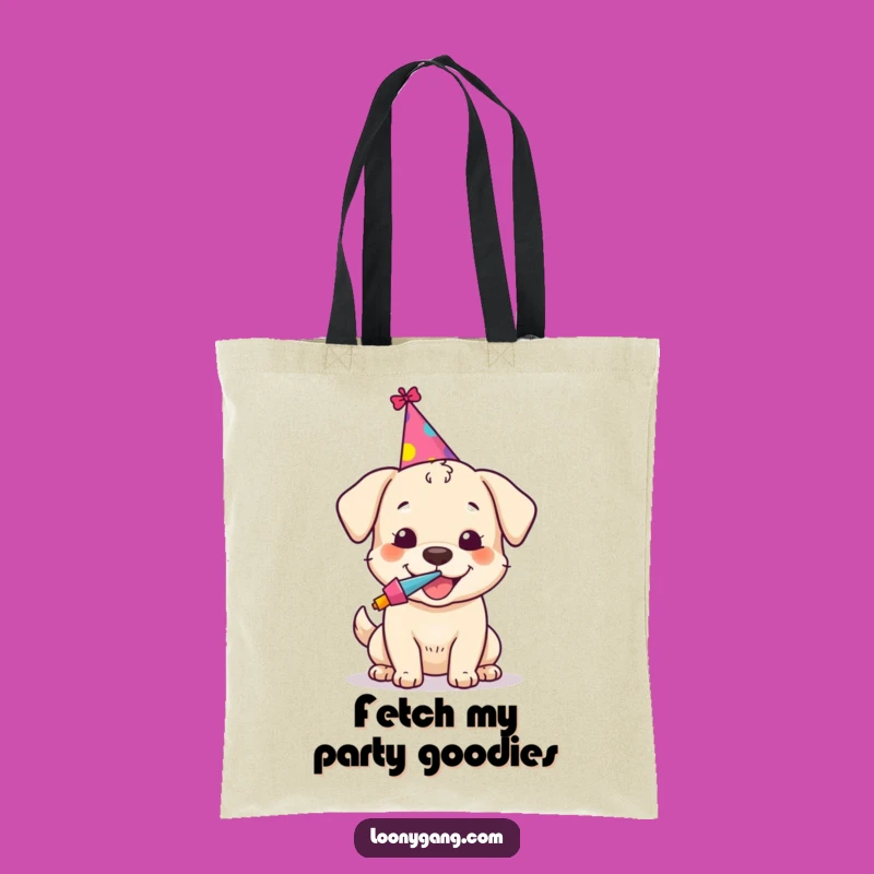 Funny Dog Party Tote Bag - Celebration Pup Accessory, Practical Gift